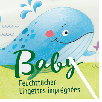 Coop Naturaline Baby - packaging branding illustration 