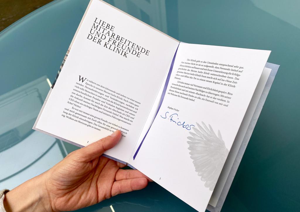 Neujahrskarte Merian Iselin Klinik Basel