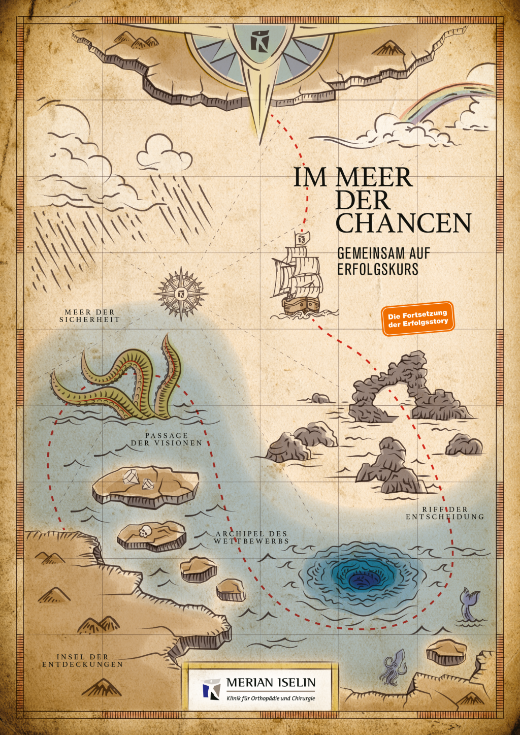 Neujahrskarte Merian Iselin Klinik Basel